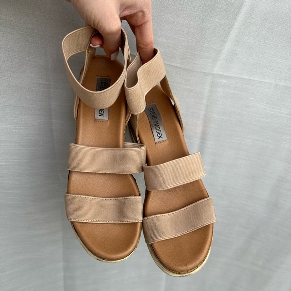 Steve Madden Bandi Platform Wedge Sandals - Picture 2 of 3